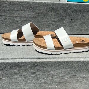 Reef White Platform Sandals